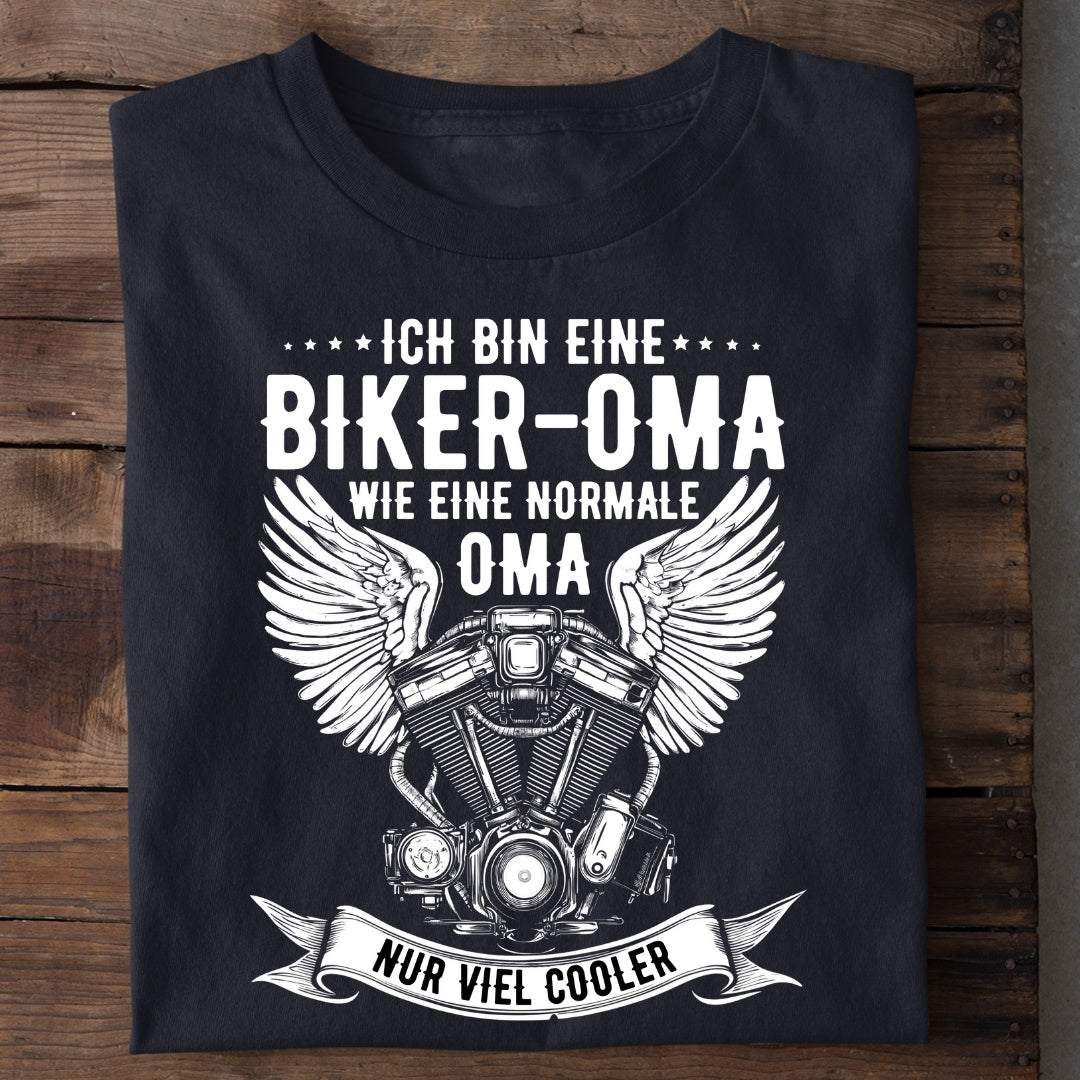 Biker-Oma - Damen T-Shirt