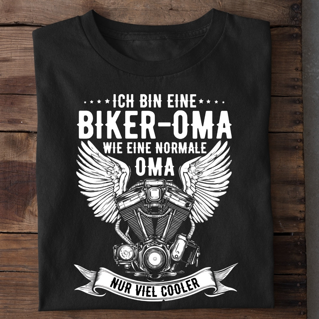 Biker-Oma - Damen T-Shirt