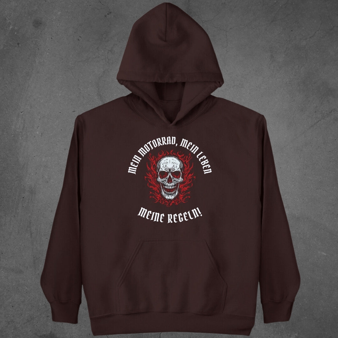 Mein Motorrad, mein Leben, meine Regeln! - Hoodie