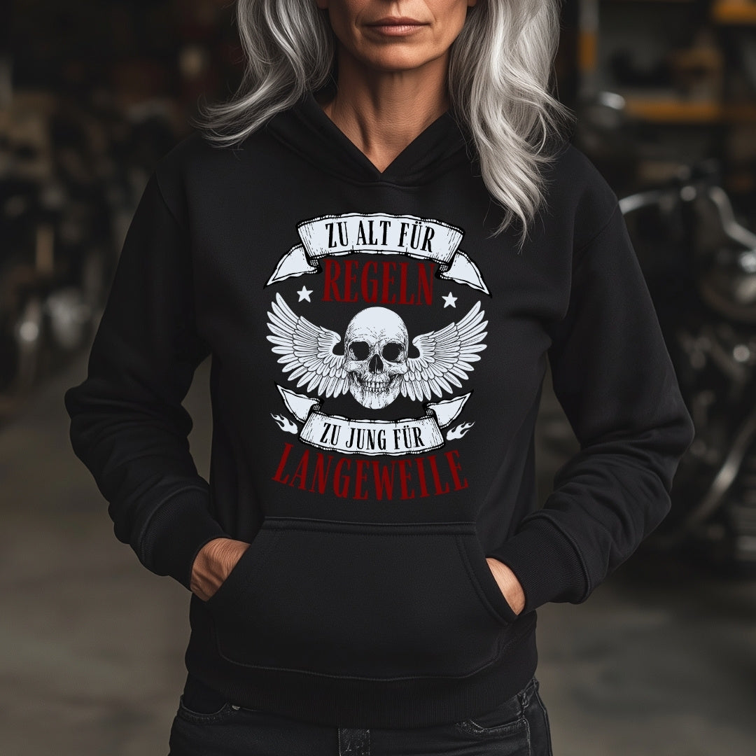 Zu alt für Regeln - Damen Hoodie