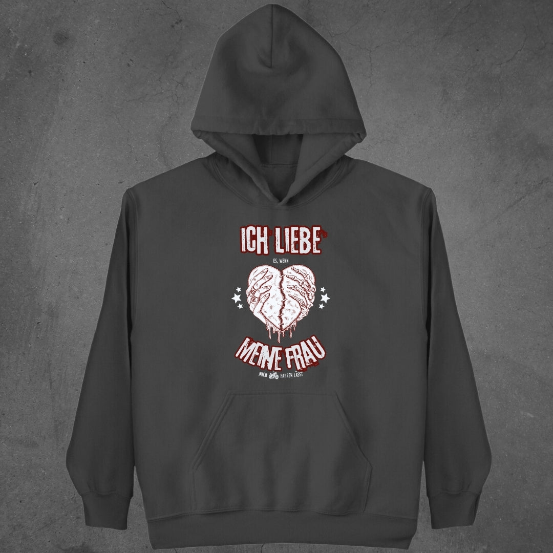 Ich liebe es, wenn meine Frau mich Motorrad fahren lässt - Hoodie