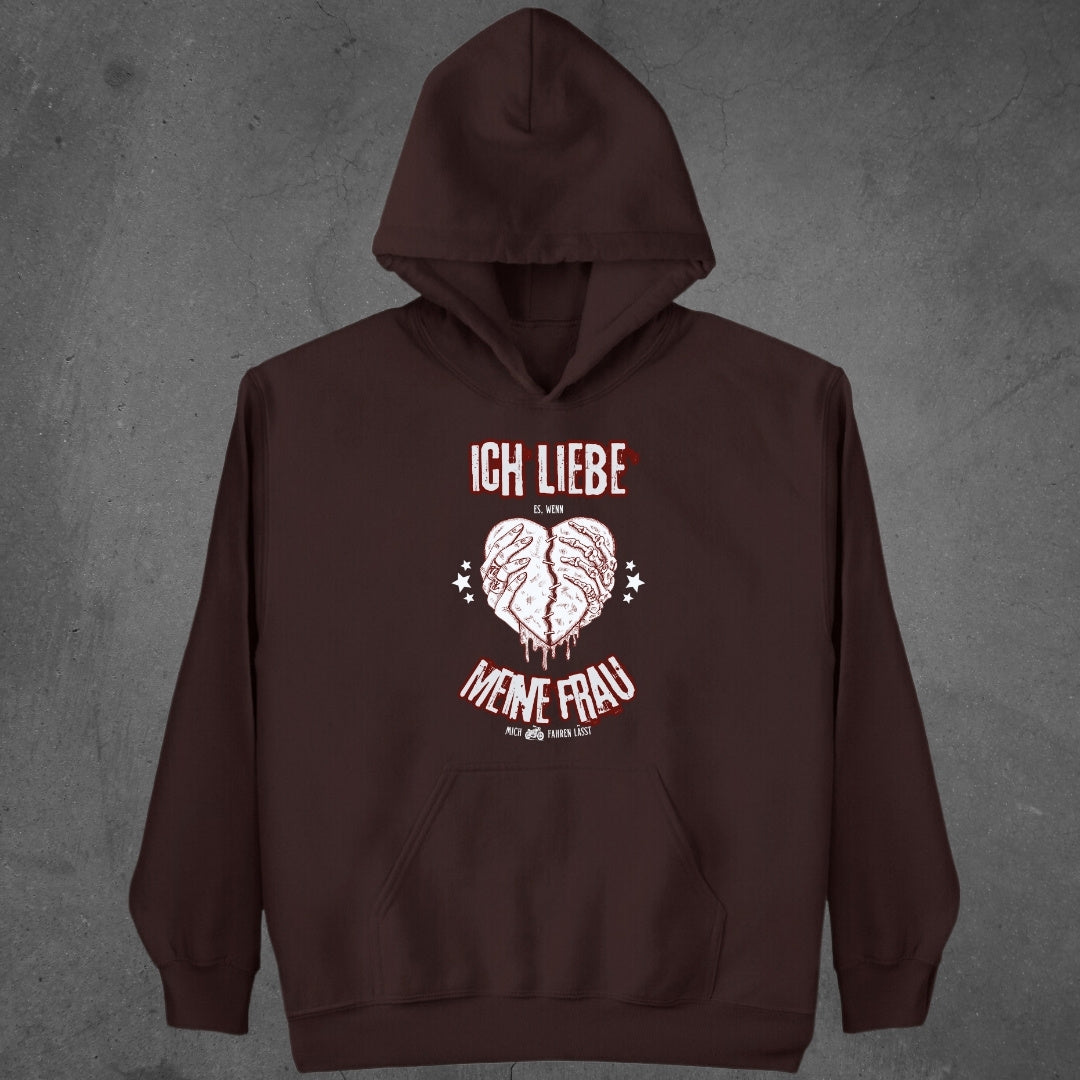 Ich liebe es, wenn meine Frau mich Motorrad fahren lässt - Hoodie