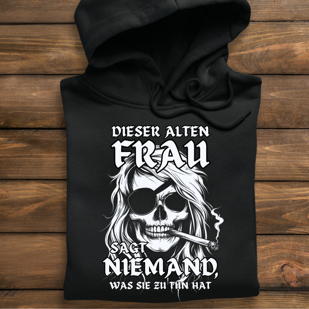 Rebellische alte Frau - Damen Hoodie