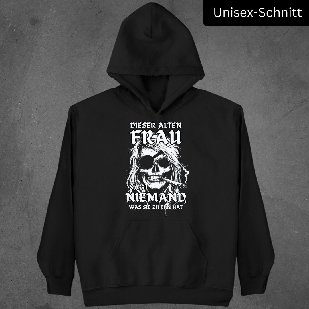 Rebellische alte Frau - Damen Hoodie