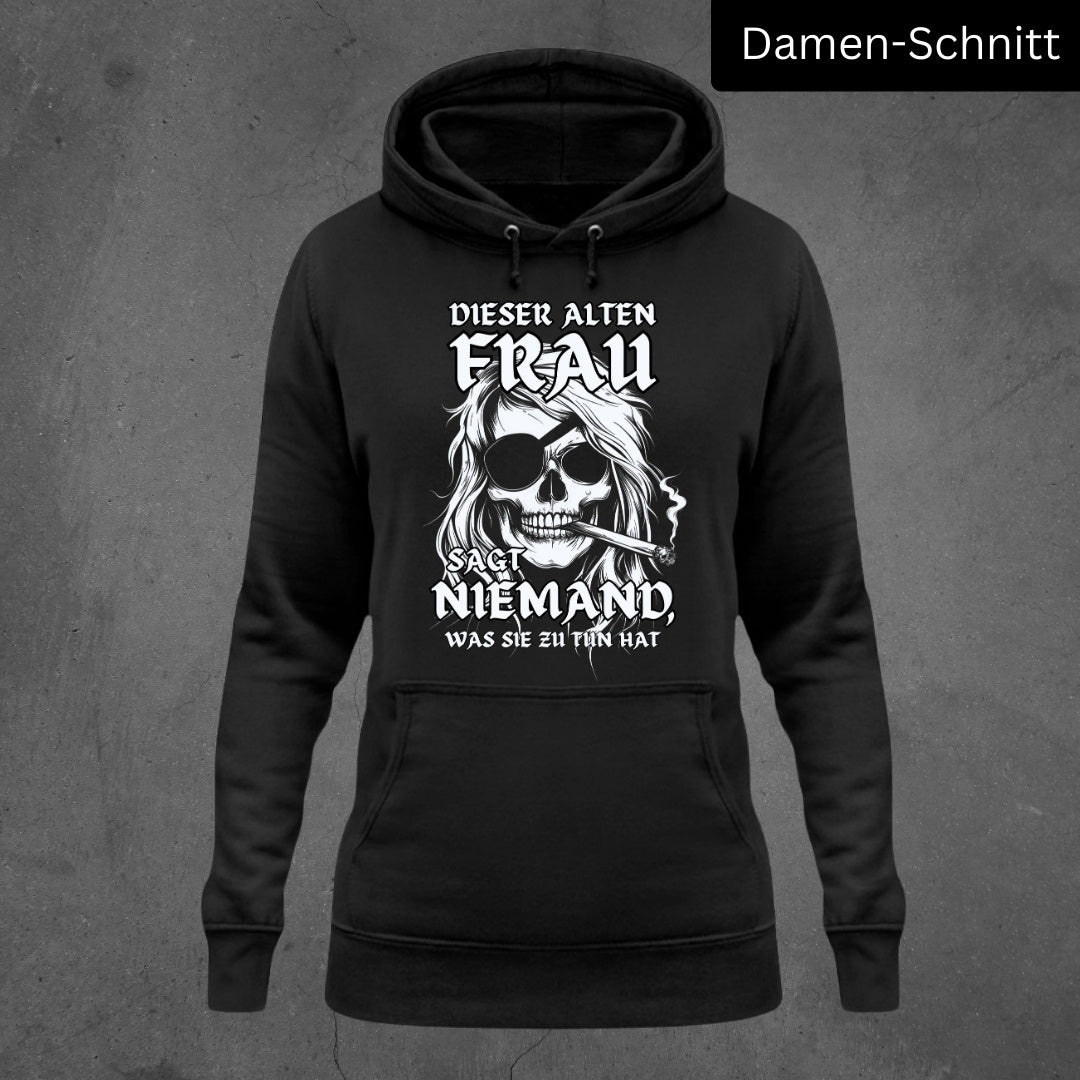 Rebellische alte Frau - Damen Hoodie