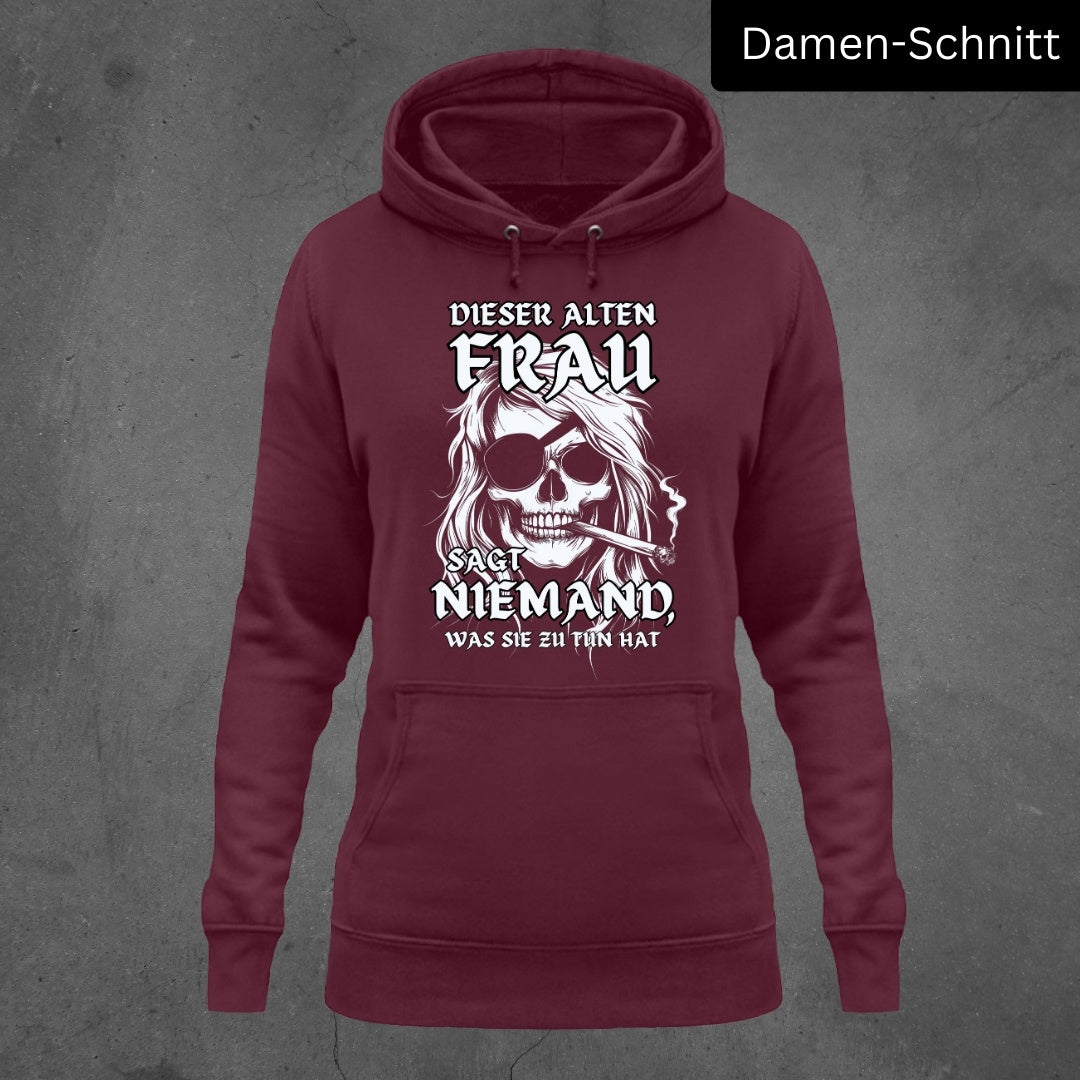 Rebellische alte Frau - Damen Hoodie