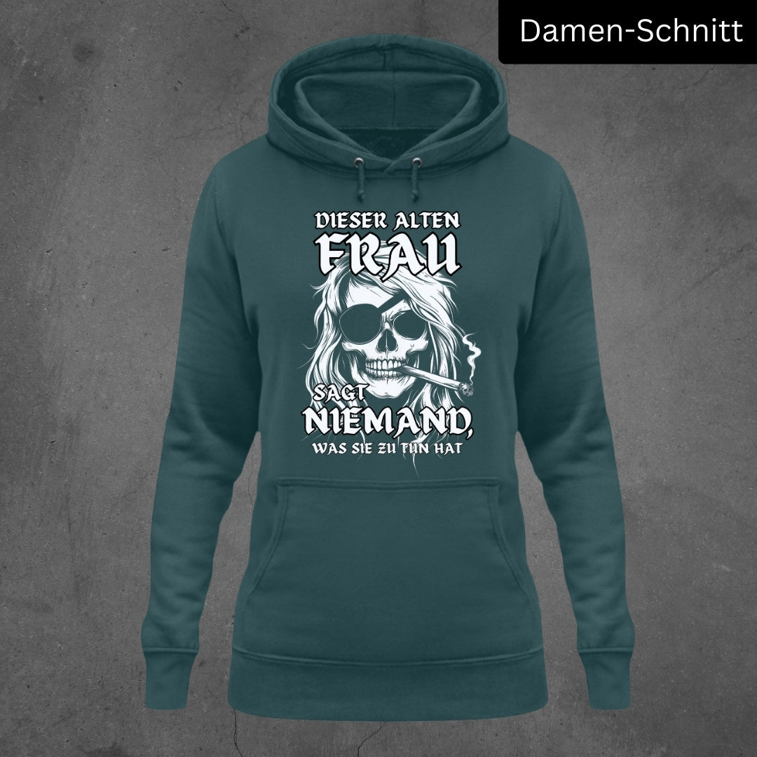Rebellische alte Frau - Damen Hoodie