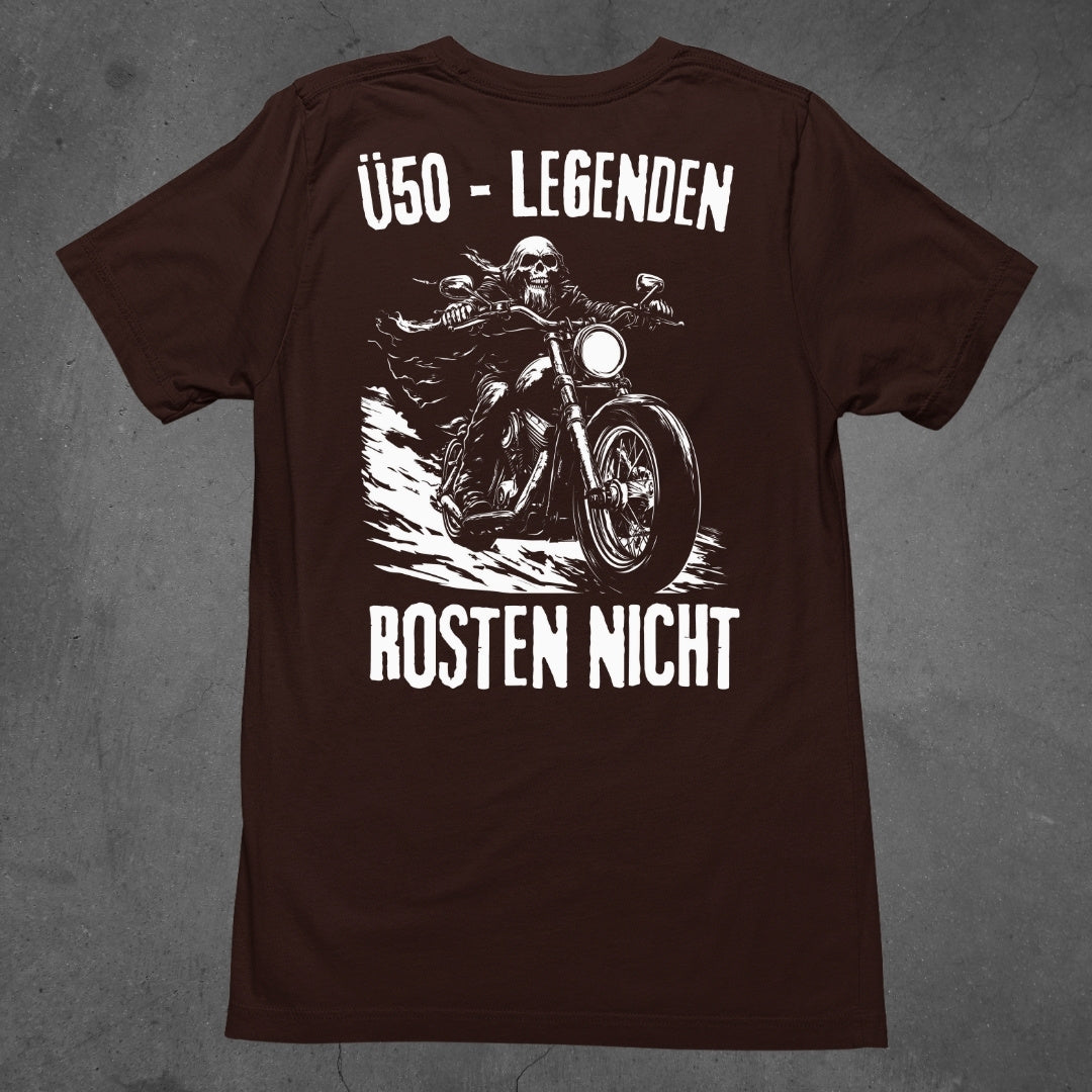 Ü50 - Legenden rosten nicht - T-Shirt (Backprint)