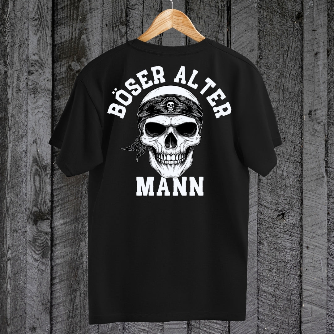 Böser alter Mann - T-Shirt (Backprint)