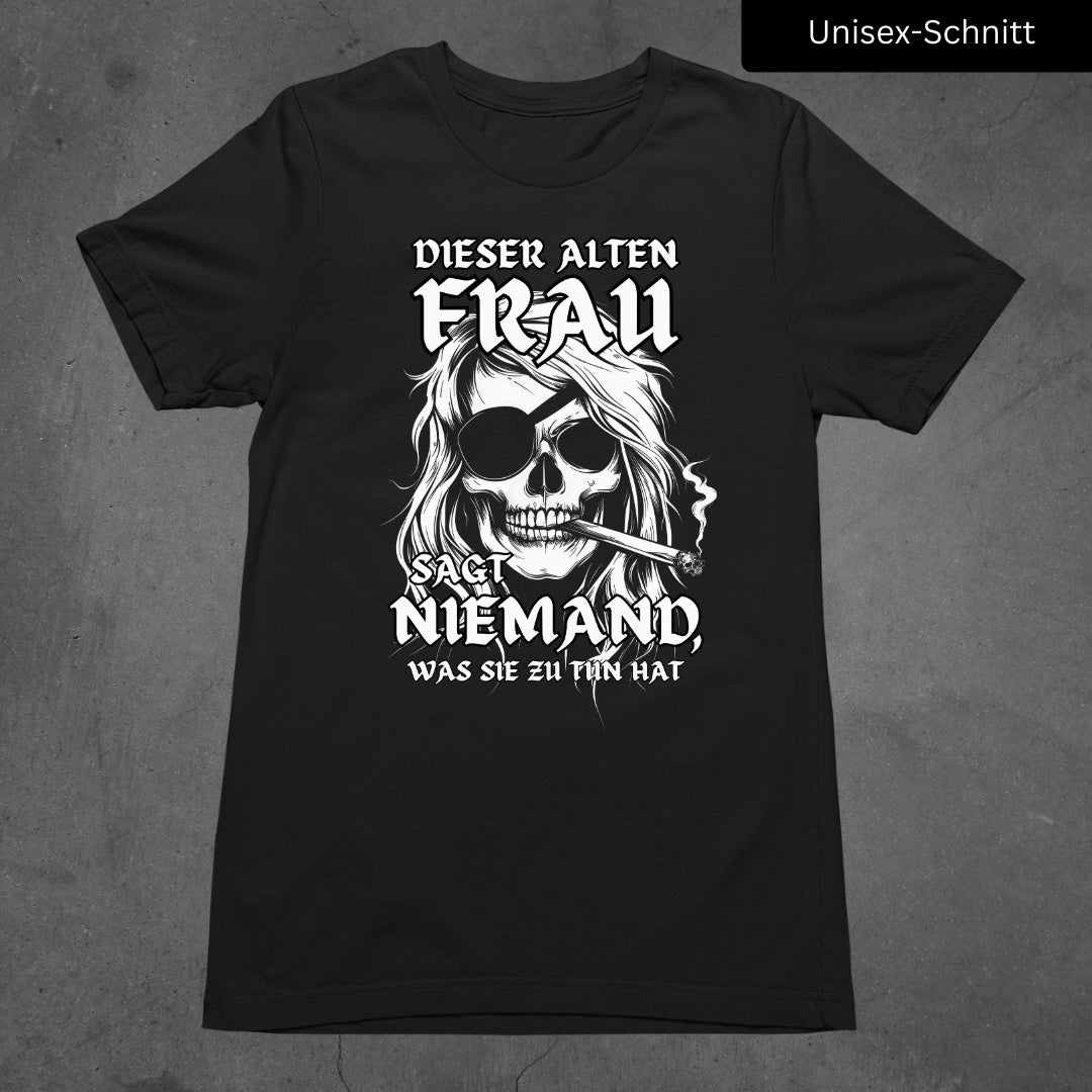 Rebellische Alte Frau – Damen T-Shirt (Damen & Unisex-Schnitt)