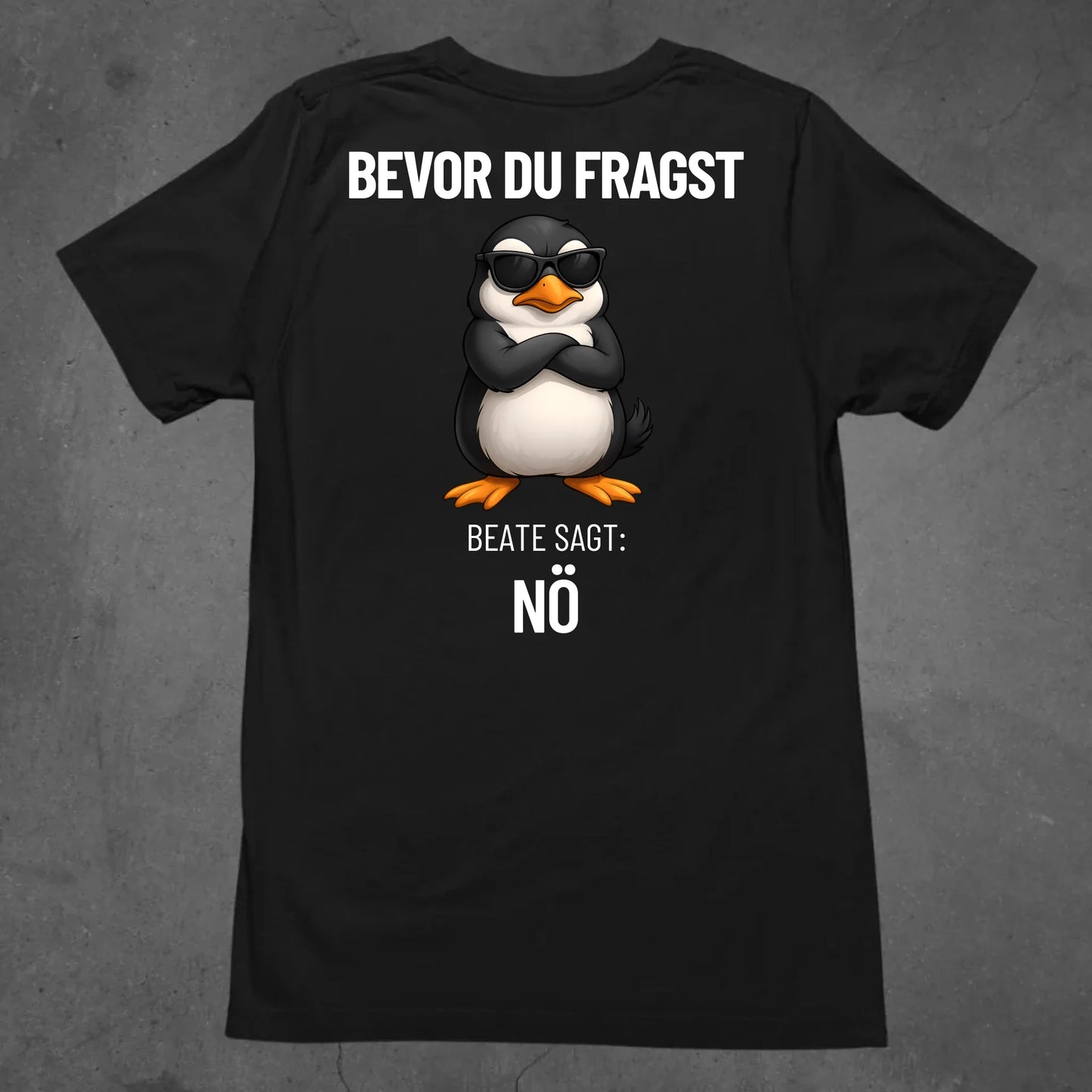 Shirtzshop - Maglietta Bevor du fragst Nein Fun bianco S Shirtzshop - Maglietta Bevor du fragst Nein Fun bianco S