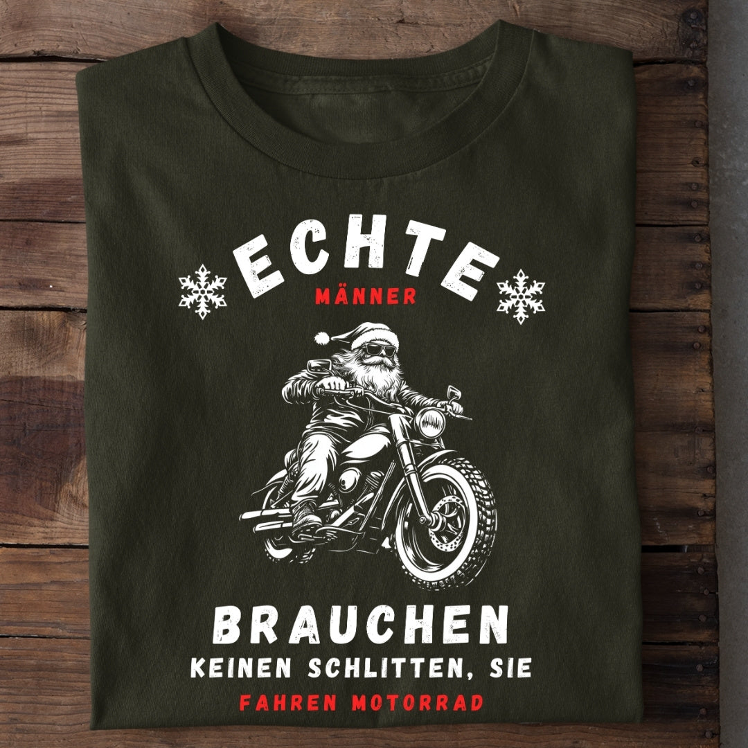 Echte Männer fahren Motorrad  - T-Shirt