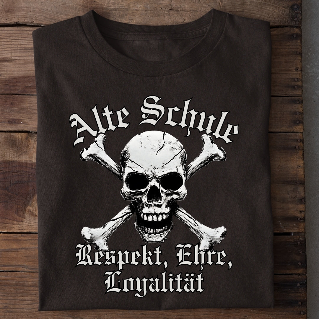 Alte Schule - Respekt, Ehre, Loyalität  - T-Shirt