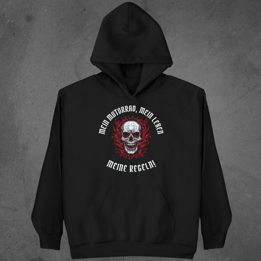 Mein Motorrad, mein Leben, meine Regeln!  - Hoodie