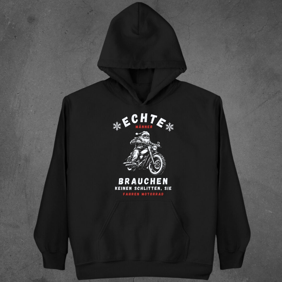 Echte Männer fahren Motorrad  - Hoodie