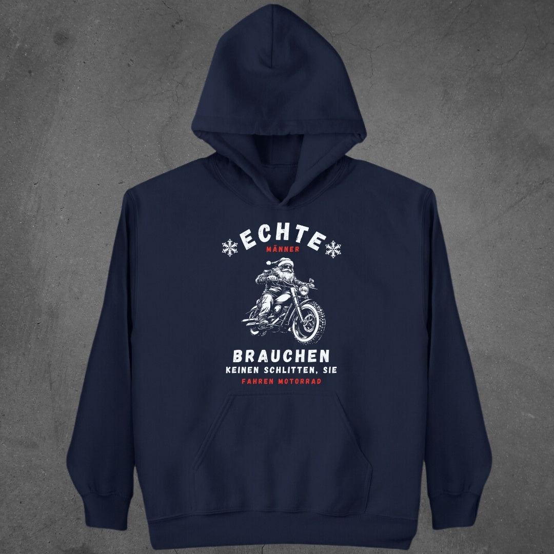 Echte Männer fahren Motorrad  - Hoodie