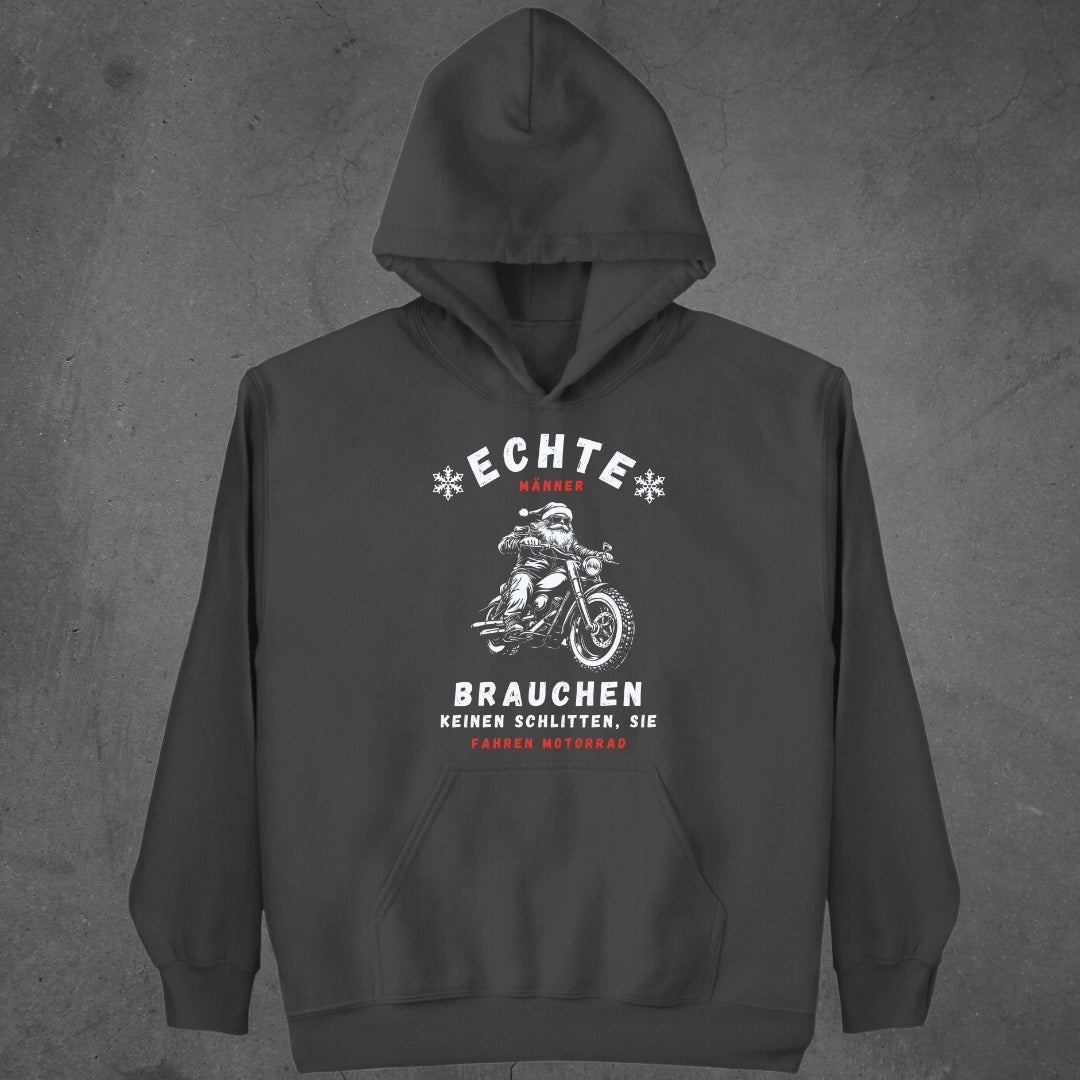 Echte Männer fahren Motorrad  - Hoodie