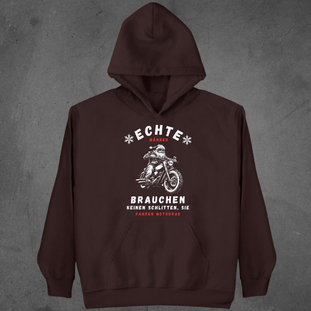 Echte Männer fahren Motorrad  - Hoodie