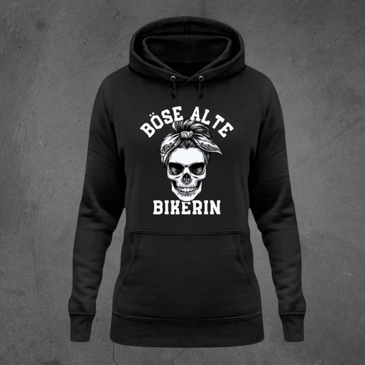 Böse alte Bikerin  - Damen Hoodie