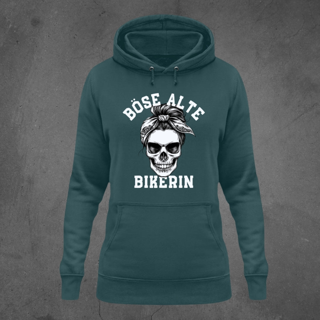 Böse alte Bikerin  - Damen Hoodie