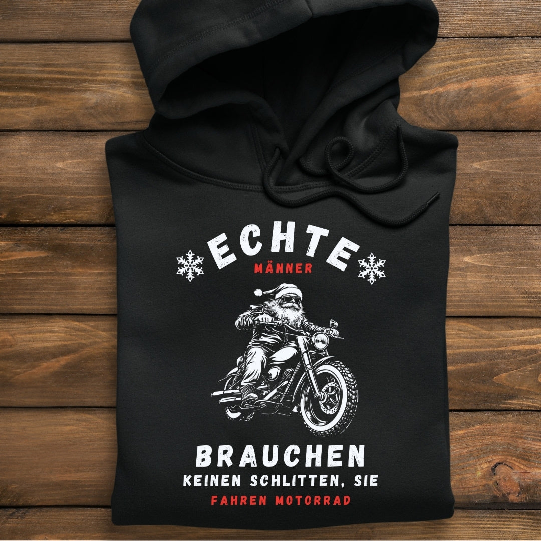 Echte Männer fahren Motorrad  - Hoodie